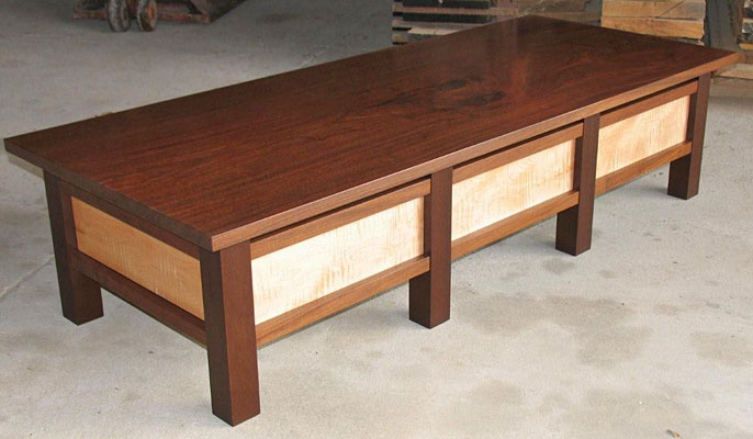 CONTEMPORARY TWO DRAWER COFFEE TABLE (T194)